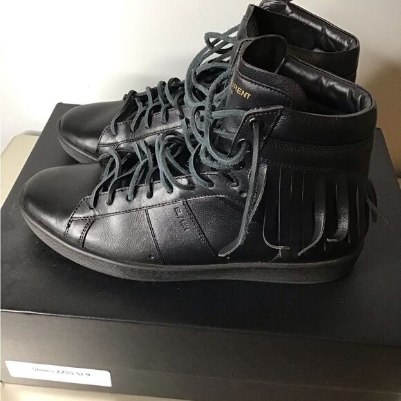 Saint Laurent Black High-Top Athletic Shoes - Picture 5 of 10
